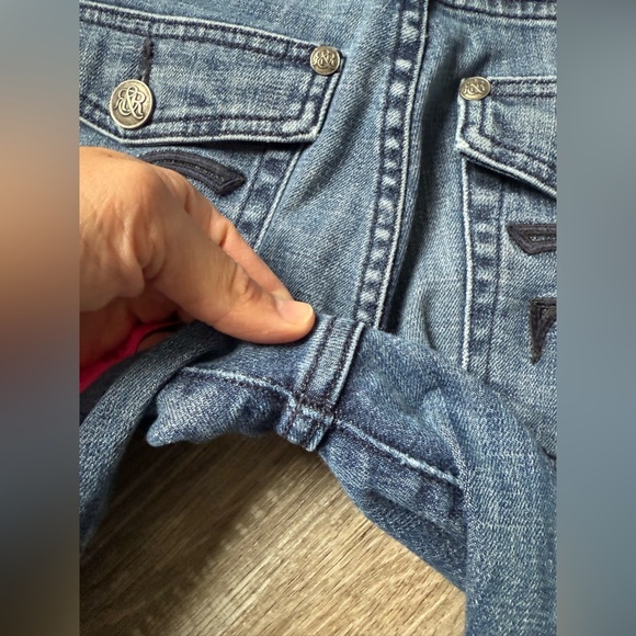 VTG Rock & Republic Denim Jeans Kasandra Fit And Flare Size 6 M 29 30 Blue Wash - Picture 10 of 13